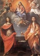 Annibale Carracci The Virgin appears before San Lucas and Holy Catalina china oil painting reproduction